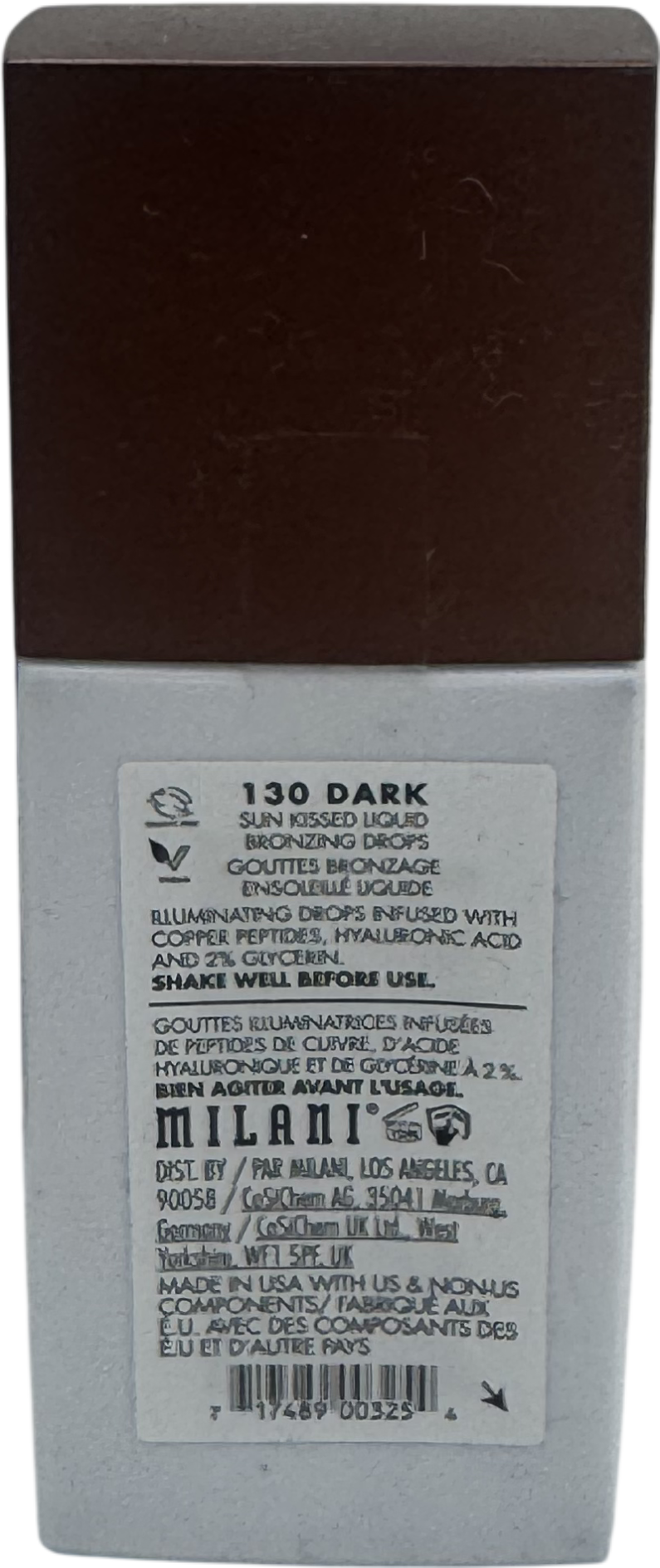 Milani Conceal + Perfect Sun Kissed Liquid Bronzing Drops 130 30ml