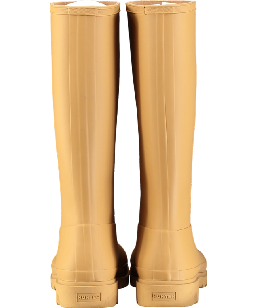 Hunter Beige Women's Downpour Tall Wellington Boot UK 8 EU 41 👠