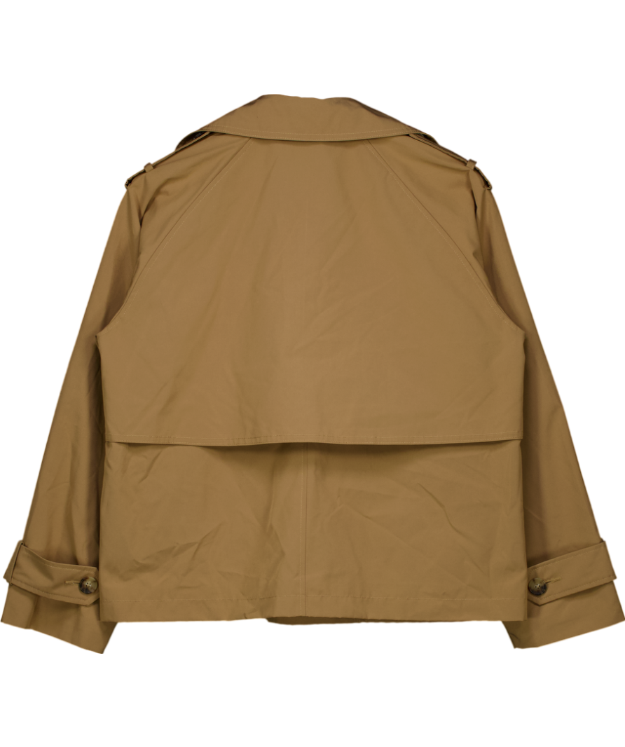 Abercrombie & Fitch Beige Relaxed Short Trench Coat UK M