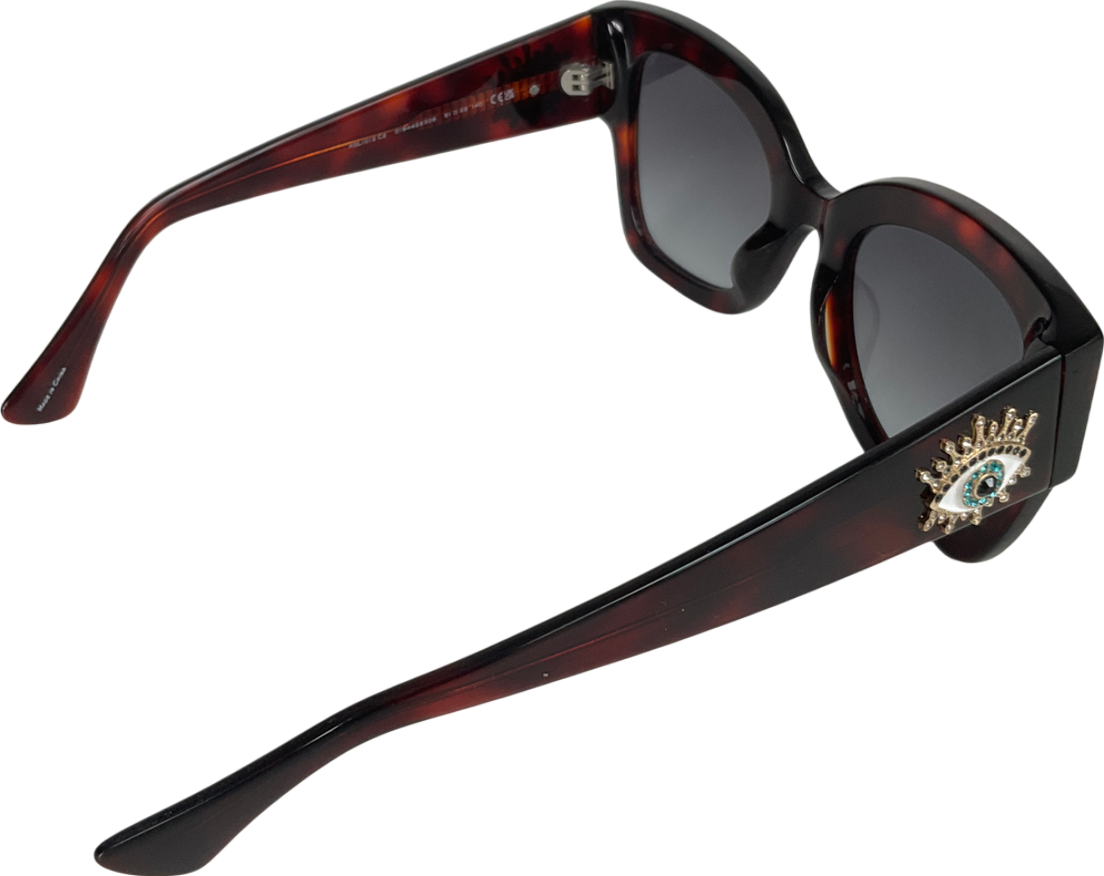 Kurt Geiger Brown Square Butterfly Sunglasses