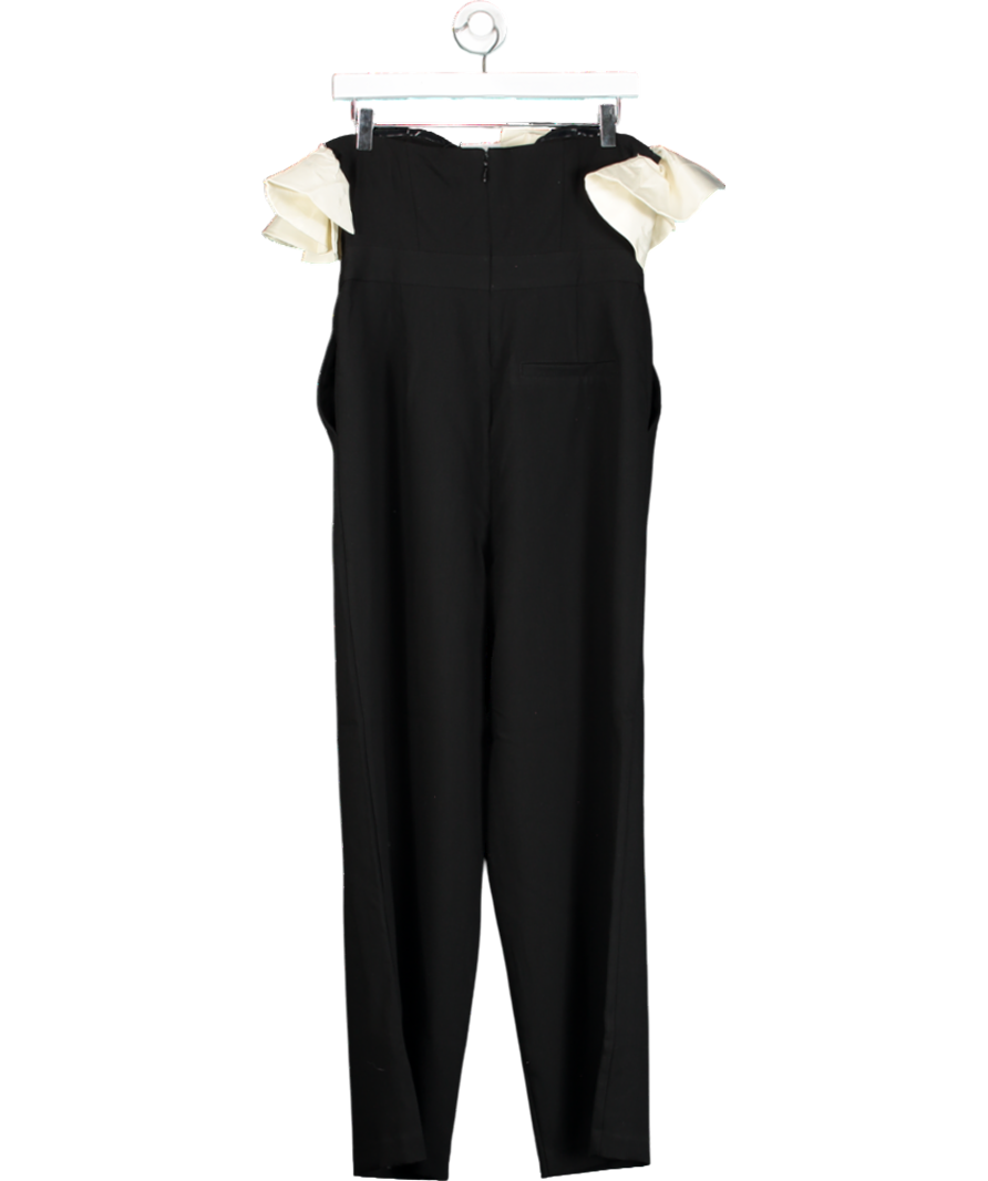 Very Black Bandeau Ruffle Mono Jumpsuit UK 12