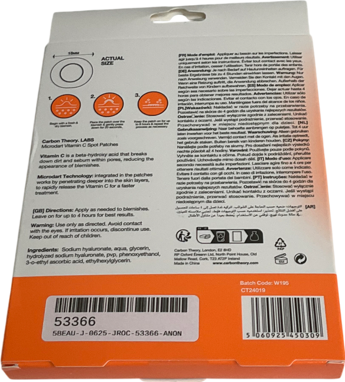 Carbon theory Supa Vitamin C Powa Patch 9 patches