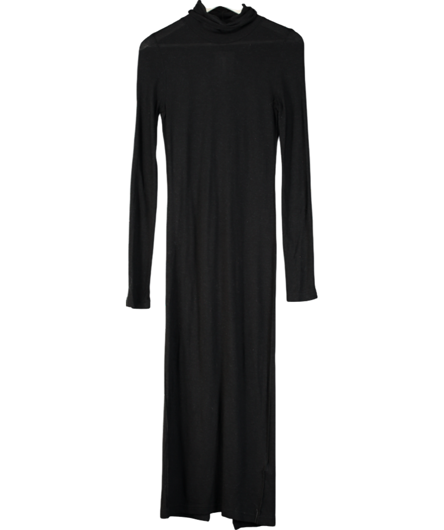 Remain Birger Christensen Black Long Sleeve Maxi Dress UK 10