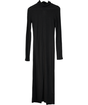 Remain Birger Christensen Black Long Sleeve Maxi Dress UK 10