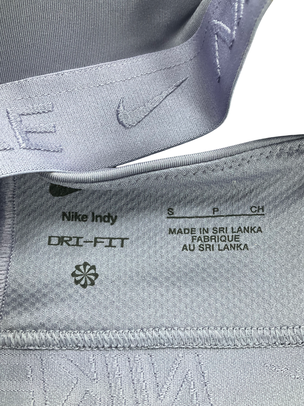 Nike Purple Indy Padded Sports Bra UK S