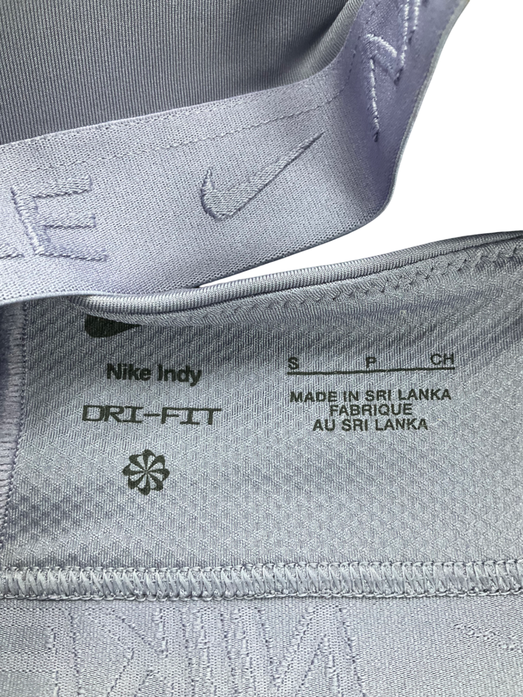 Nike Purple Indy Padded Sports Bra UK S