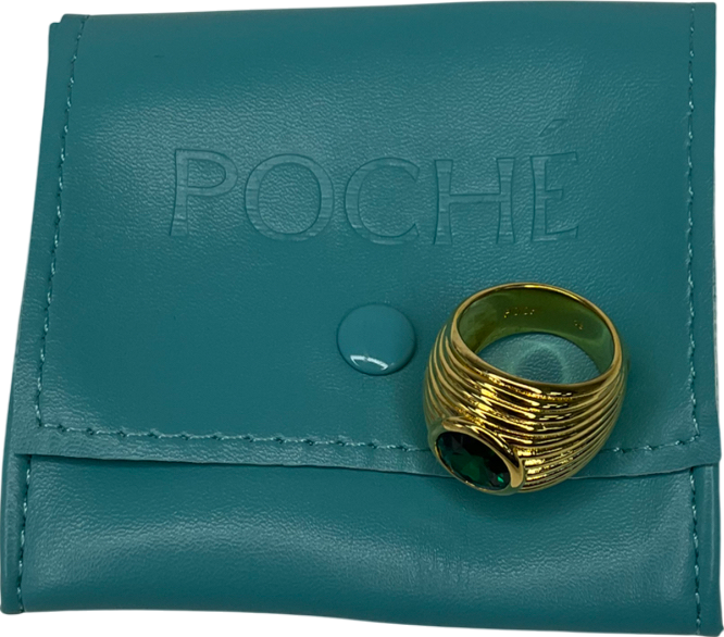 Poche 18 Kt Gold Candy Ring - Size Q