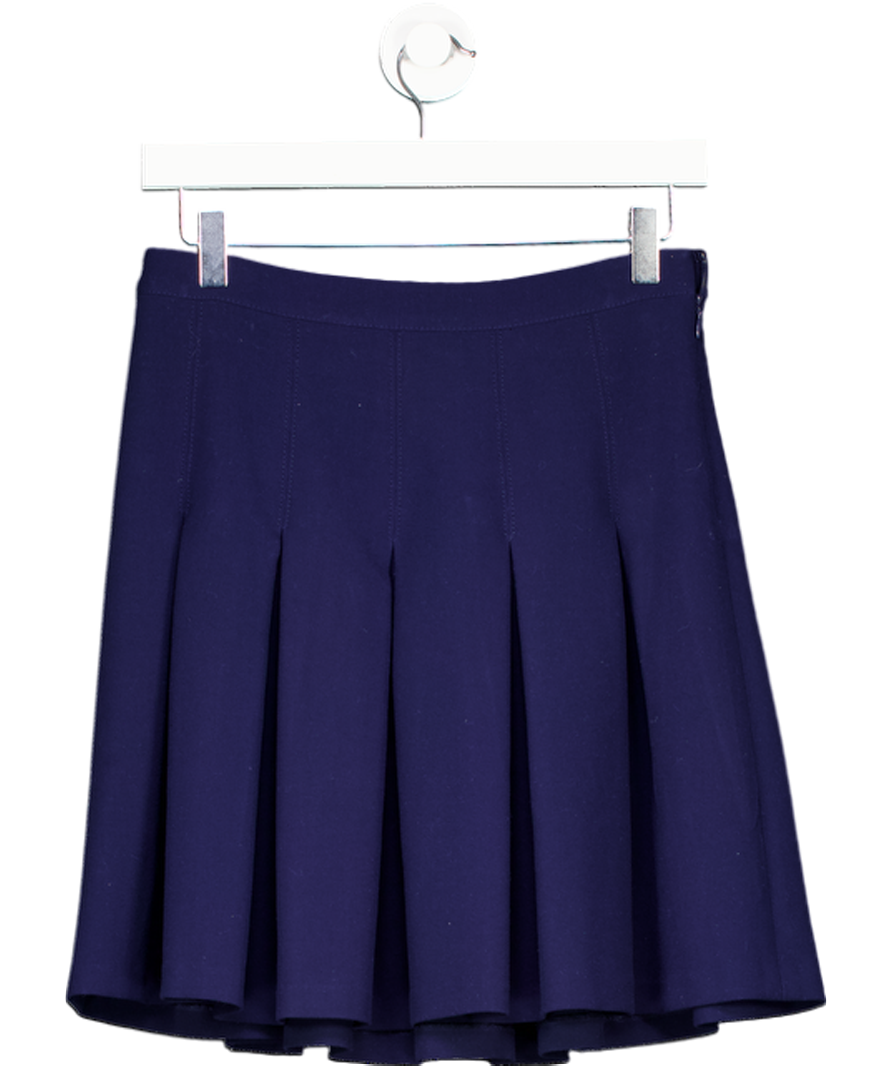 Diane von Furstenberg Navy Blue Pleated Skirt Us4 UK 8