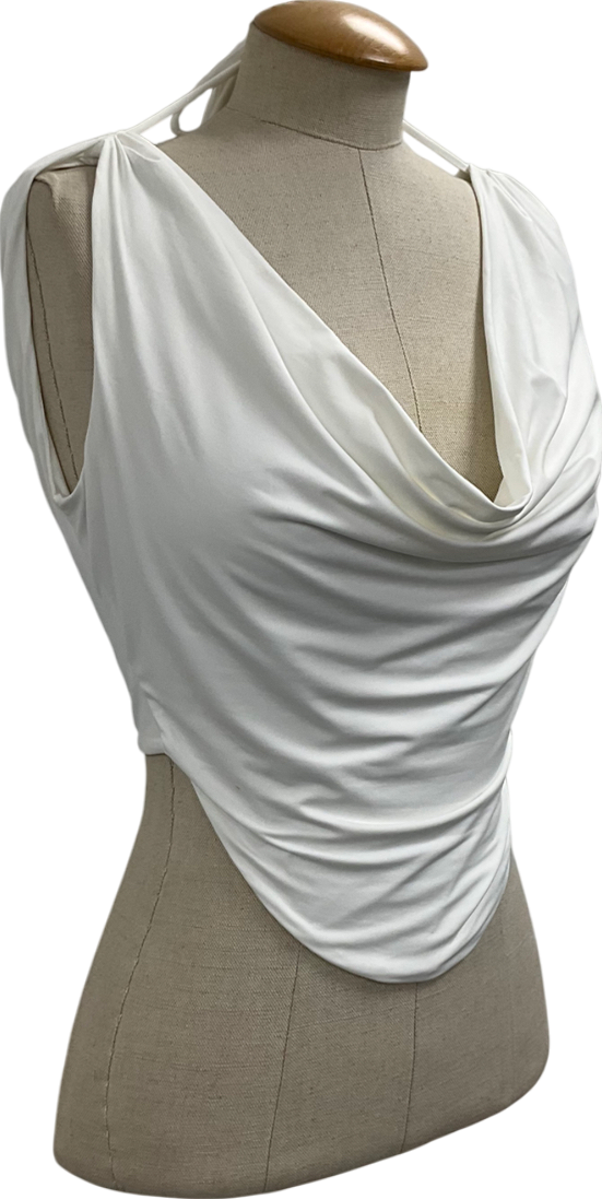 Babyboo White Franziska Cowl Top UK S