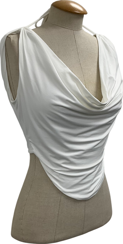 Babyboo White Franziska Cowl Top UK S