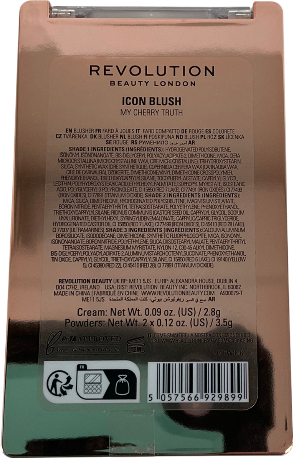 Revolution Icon Blush Palette My Cherry Truth 9.8g