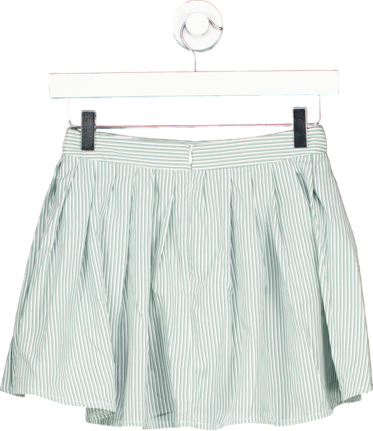 My Mum Made It Green Striped Skirt UK XS