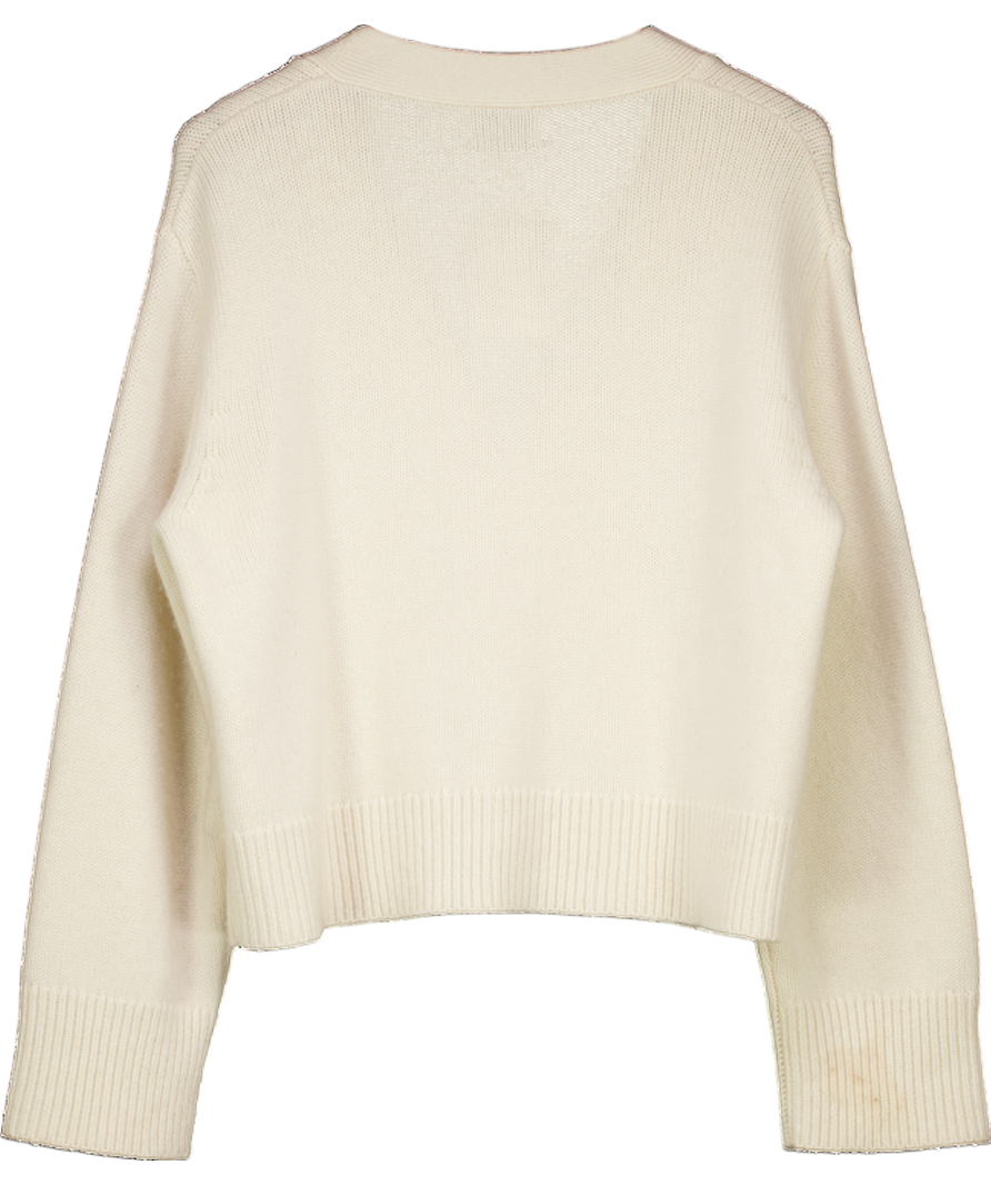almada label Cream Wool / Cashmere Oversize Beja Cardigan UK S
