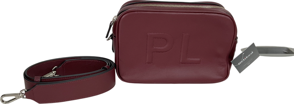 Leatherology Purple Personalised Meadow Double Zip Camera Bag One Size
