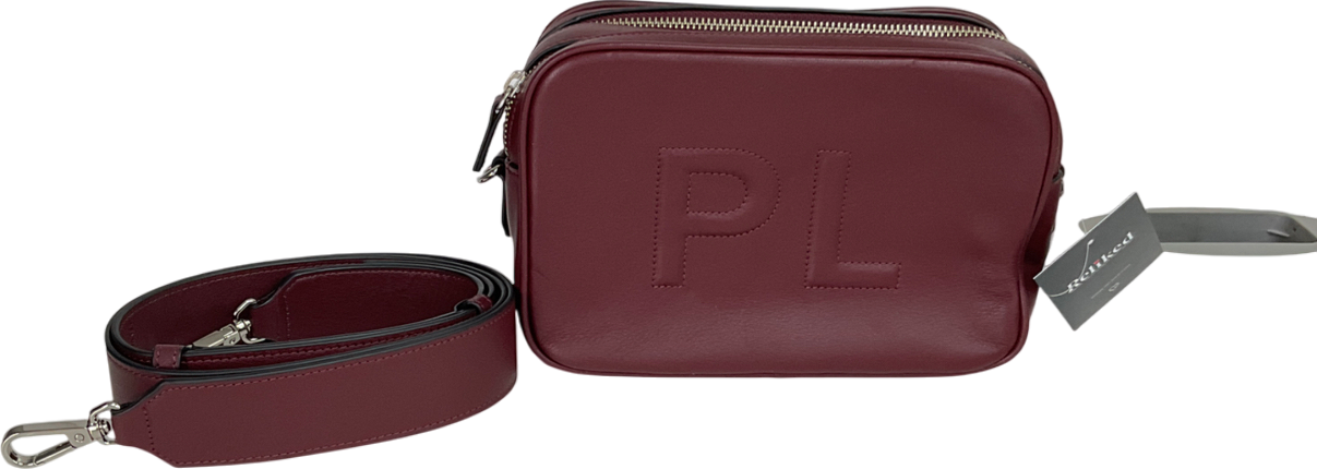 Leatherology Purple Personalised Meadow Double Zip Camera Bag One Size