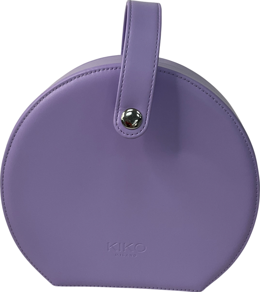 kiko Purple Hard Case Make Up Bag One Size
