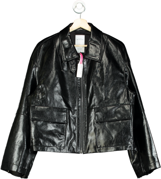 Fabrique Black Leather Jacket UK M