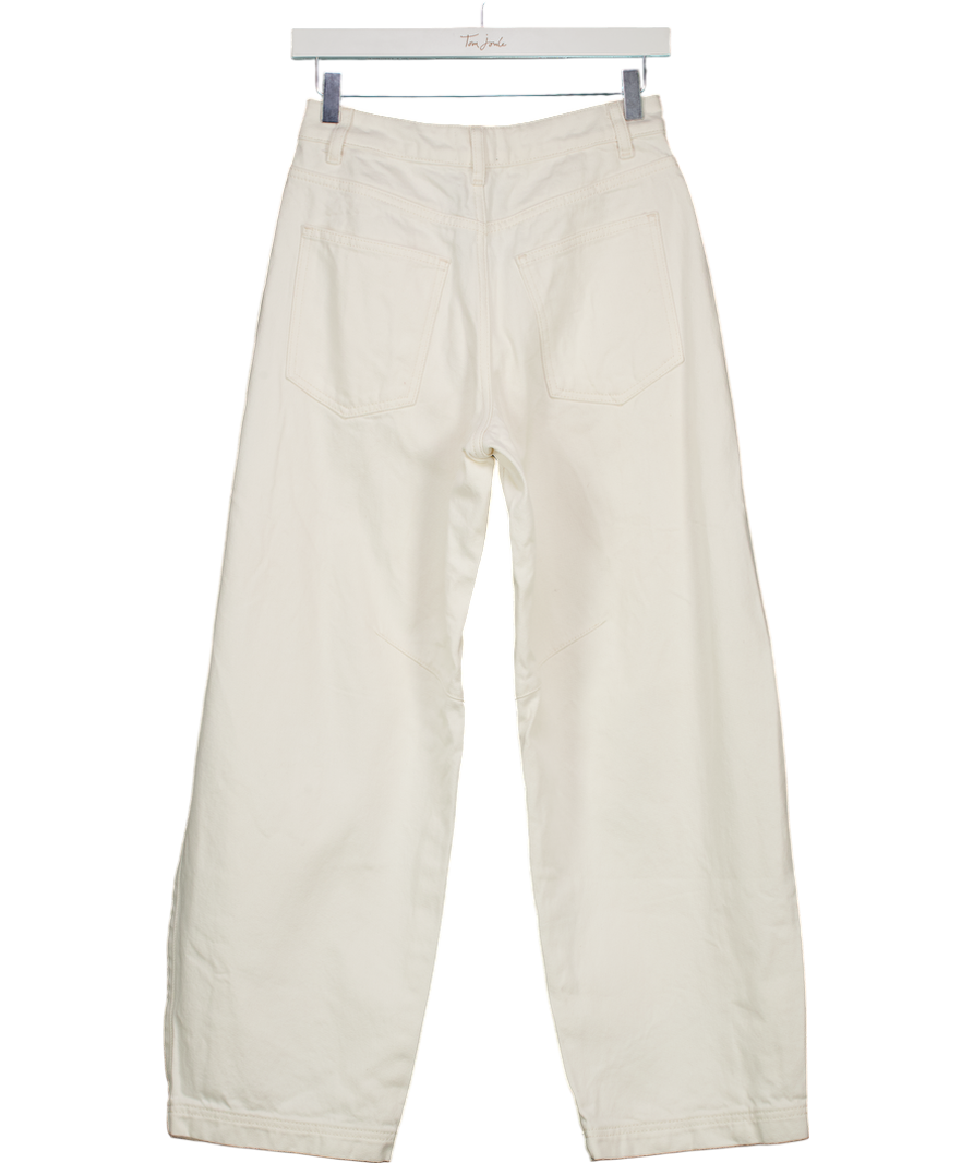 ASOS White Wide Leg Jeans UK 8