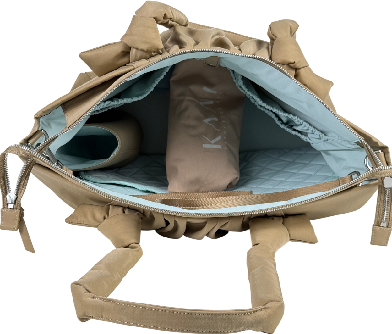 KAAI Mom  / Baby Changing Tote Bag - Sand Beige