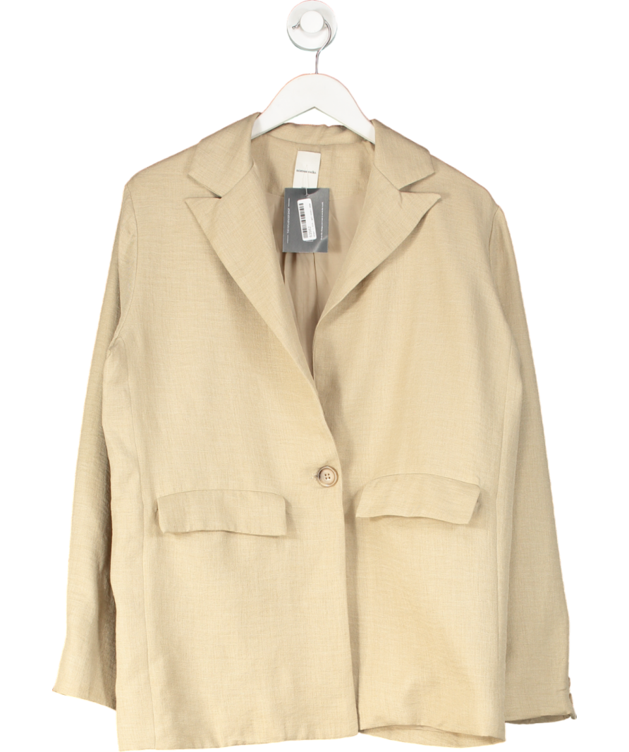 Mistress Rocks Beige Stone Boxy Oversized Jacket UK S