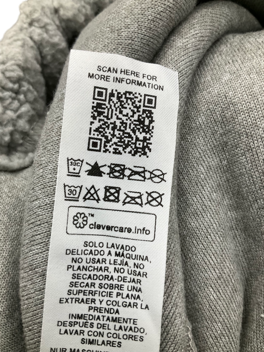 ASOS Grey Weekend Collective Half Zip Borg Fleece UK S