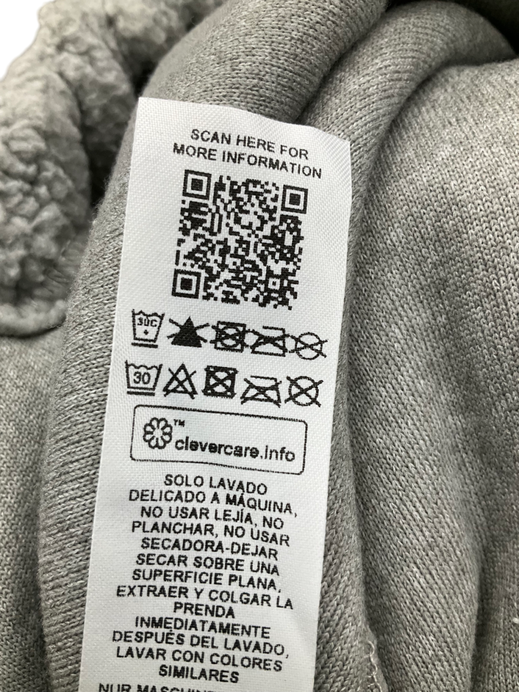 ASOS Grey Weekend Collective Half Zip Borg Fleece UK S