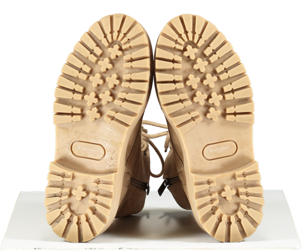 Bobbies Brown Suede Lace Up Boots UK 5 EU 38 👠