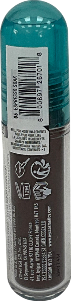 NYX Lip Iv Hydrating Gloss Stain, Lip Gloss Espresso Soak 5ml