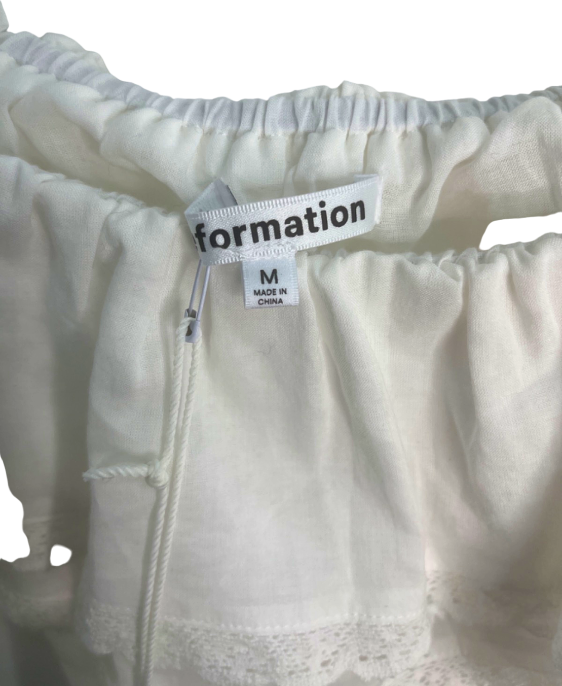 Reformation White Tarragon Top UK 12