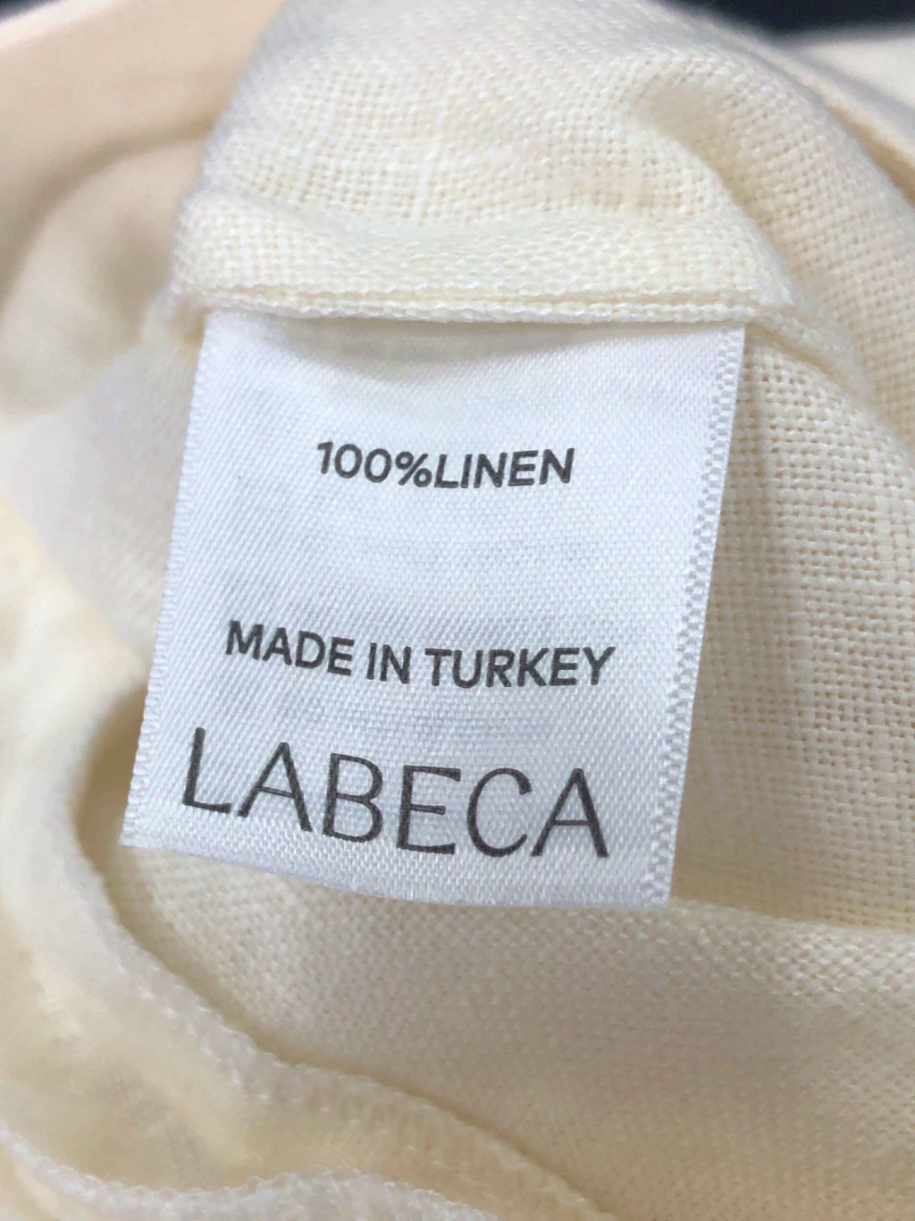 Labeca Beige Linen Shorts S