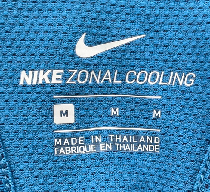 Nike Blue Dri Fit Running Vest UK M