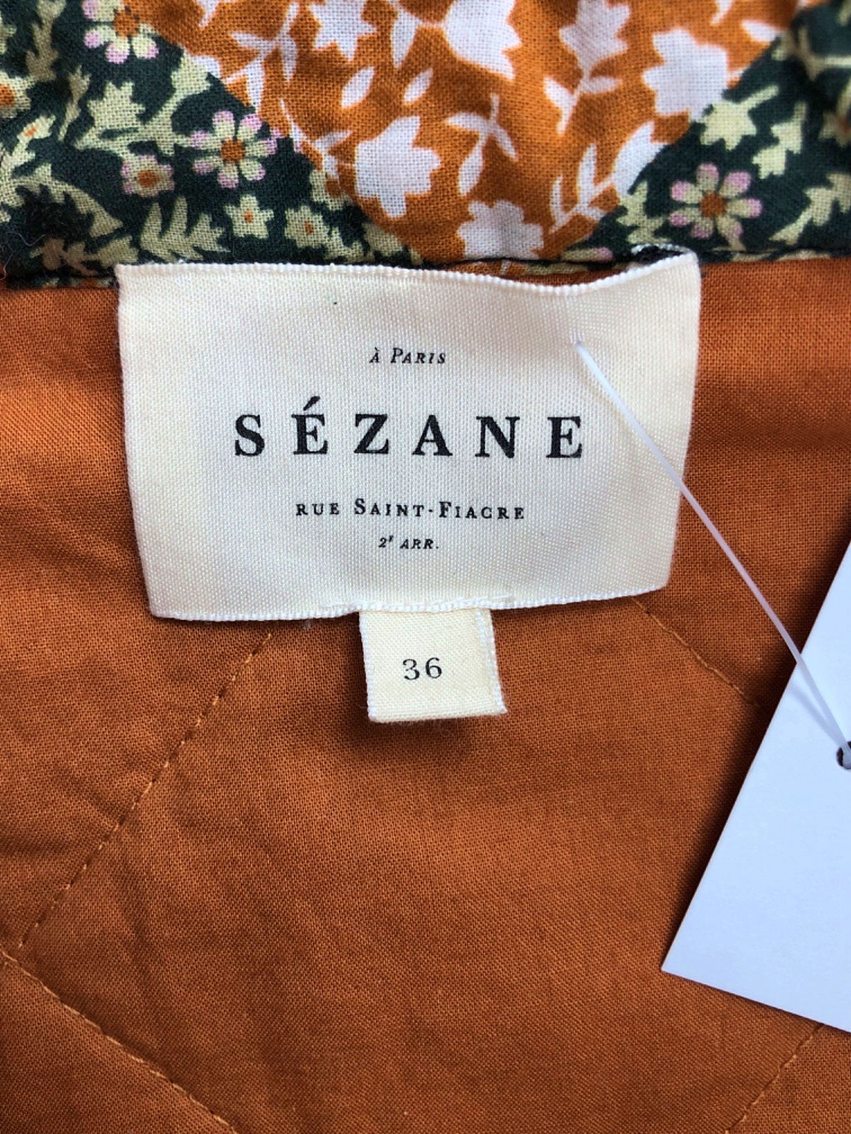 Sézane Multi-colour Quilted Jacket 36