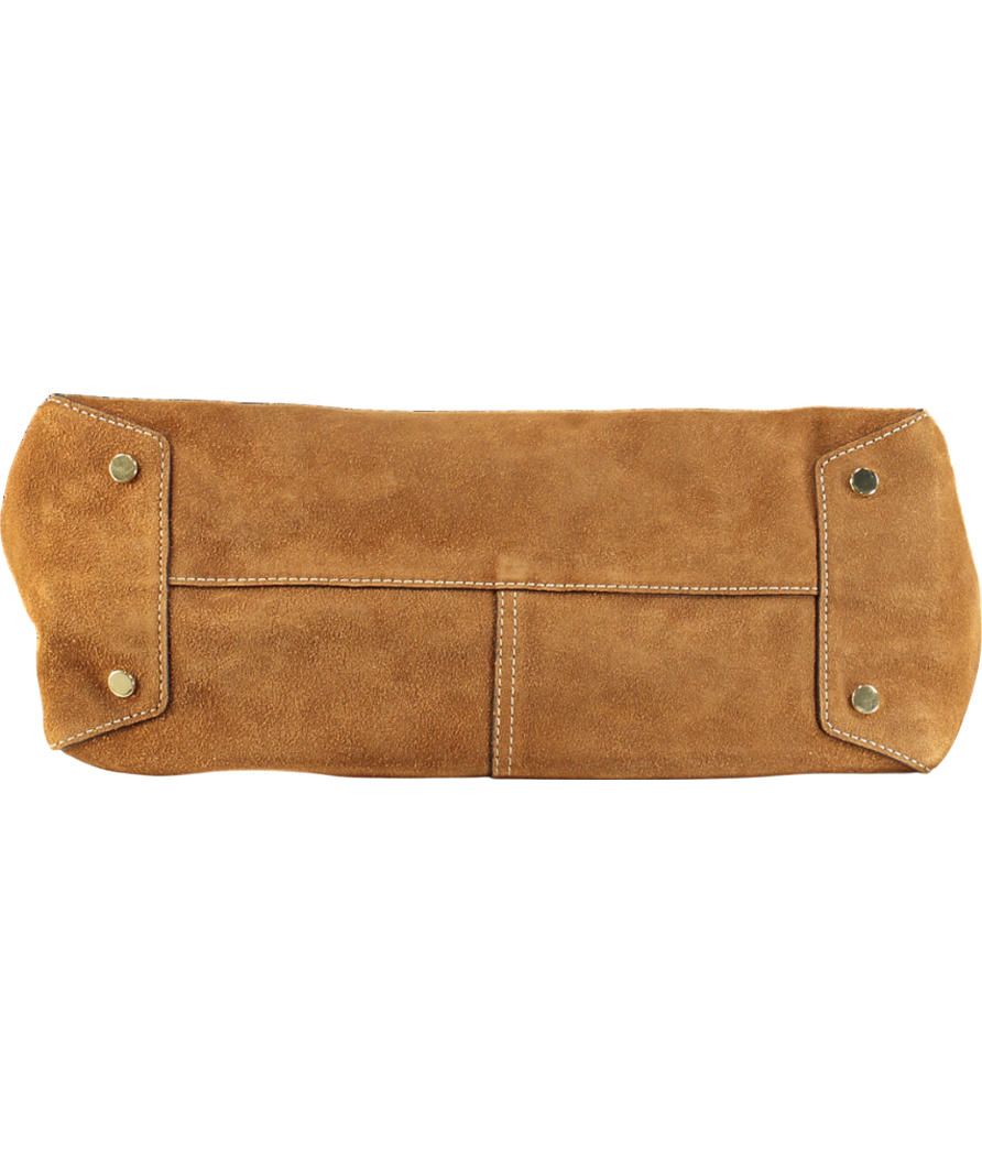 Jigsaw Brown Heckfield Suede Tote Bag