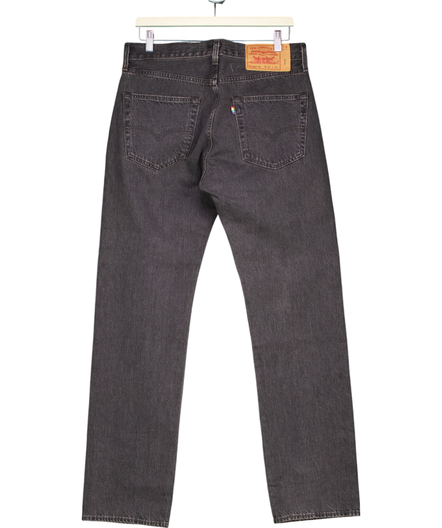 LEVI'S Black ‘93 501 Straight Jeans W32