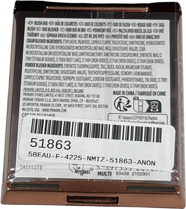 Primark Pro Blush Duo Compact 1kg