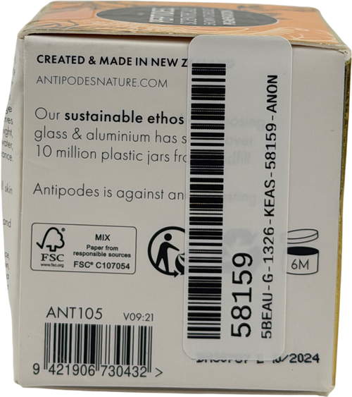 Antipodes Diem Vitamin C Pigment-correcting Water Cream 60ml