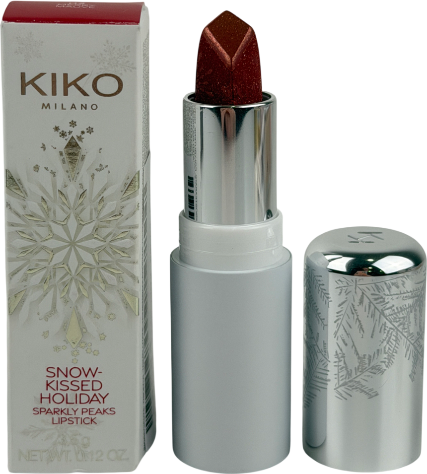 Kiko Snow-kissed Holiday Sparkly Peaks Lipstick 02 Merry Mauve 3.5g