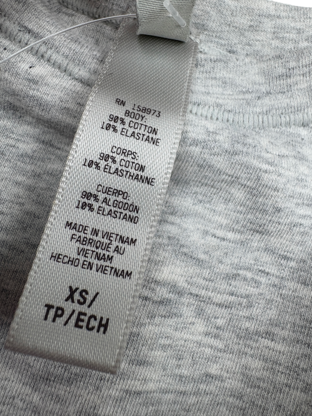 SKIMS Grey Stretch Jersey T-shirt UK XS