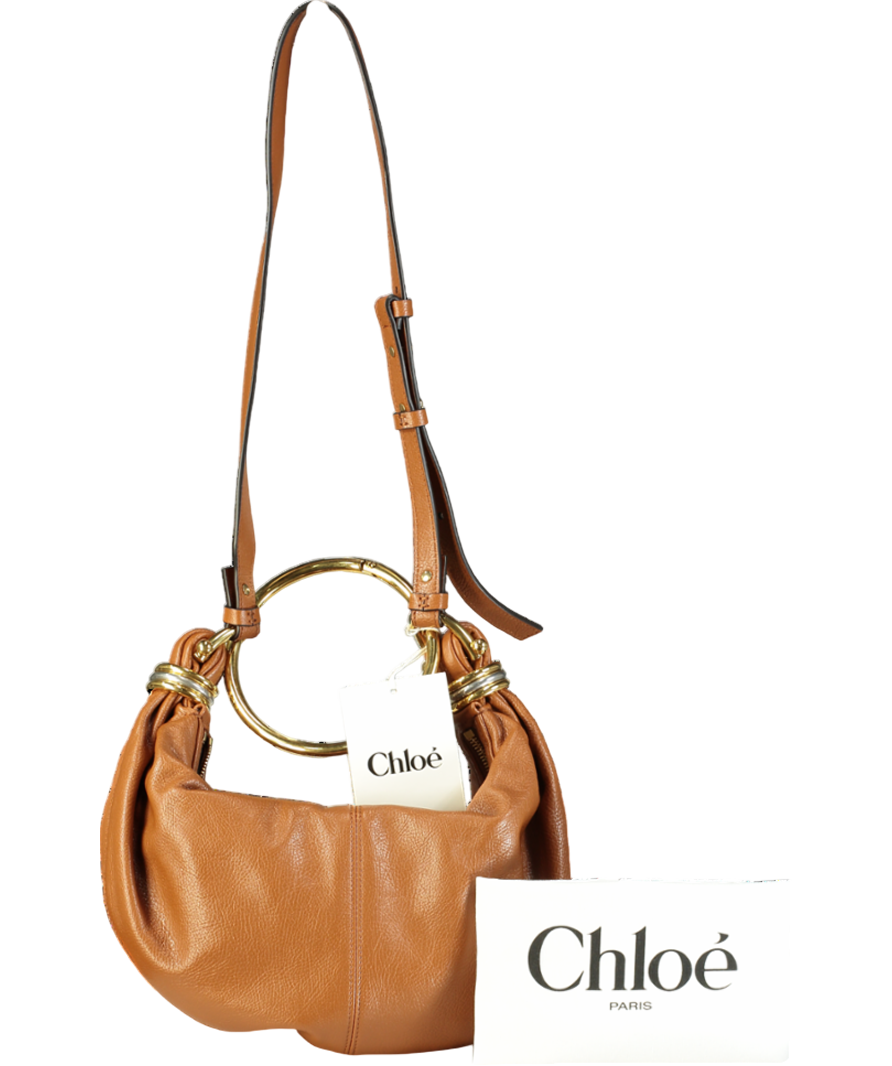 Chloé Brown Small Bracelet Hobo Bag