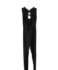 IRO Black Viscose Belted Jumpsuit UK 10