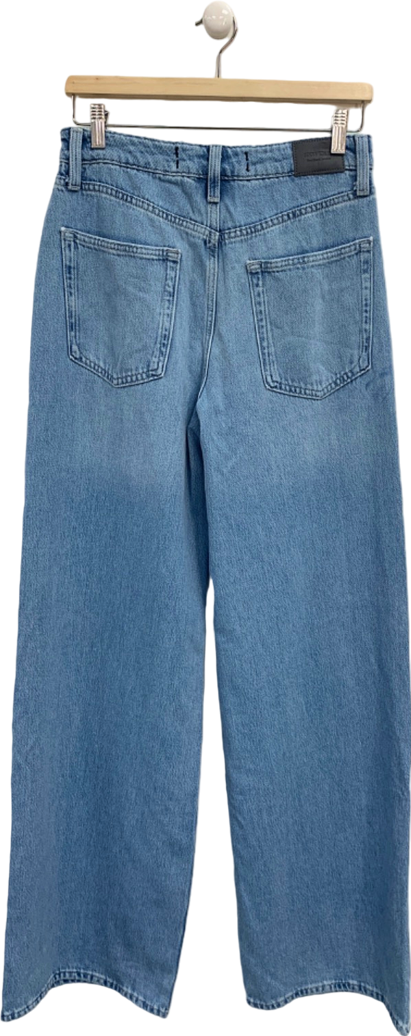 River Island Blue Wide Leg Jeans UK 10