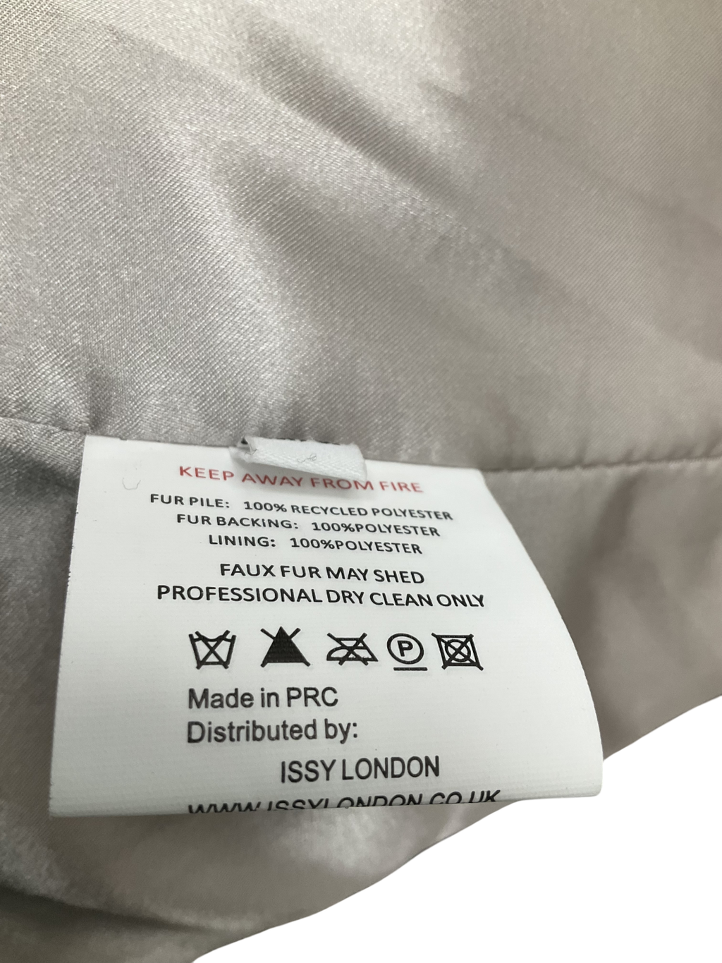 Issy London Grey Elizabeth Faux Fur Tipped Maxi Coat UK M/L