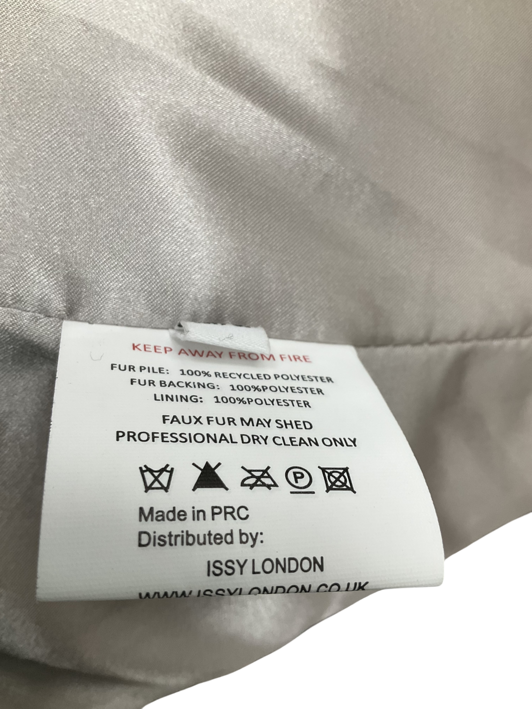 Issy London Grey Elizabeth Faux Fur Tipped Maxi Coat UK M/L