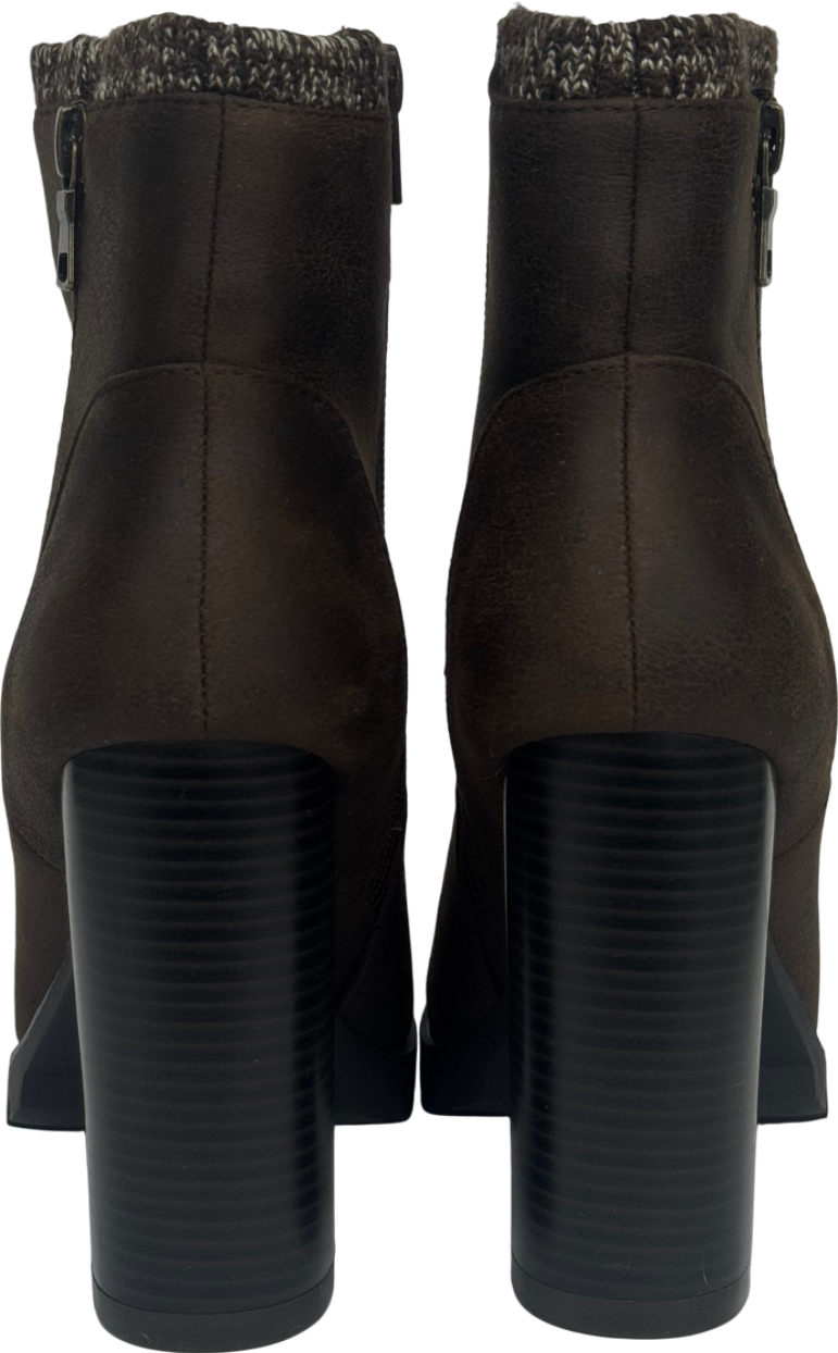 Justfab Madalena Brown Boots UK 4.5 EU 37.5 👠