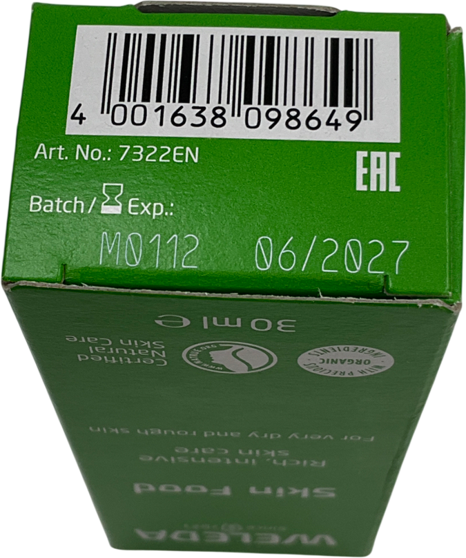 Weleda Skin Food, Rich Intensive Skincare For Face Or Body, Dry And Rough Skin 30ml