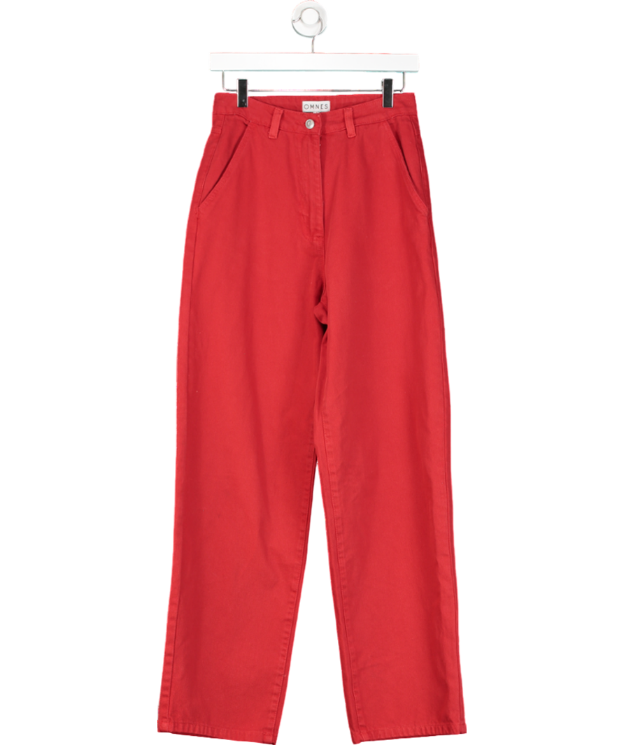 OMNES Sustainable cotton Red Marlo Dad Jeans UK 6