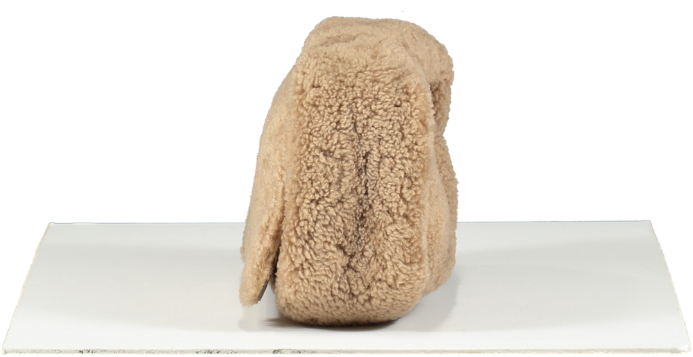 Demellier London Beige Lisbon Shearling Mini Bag