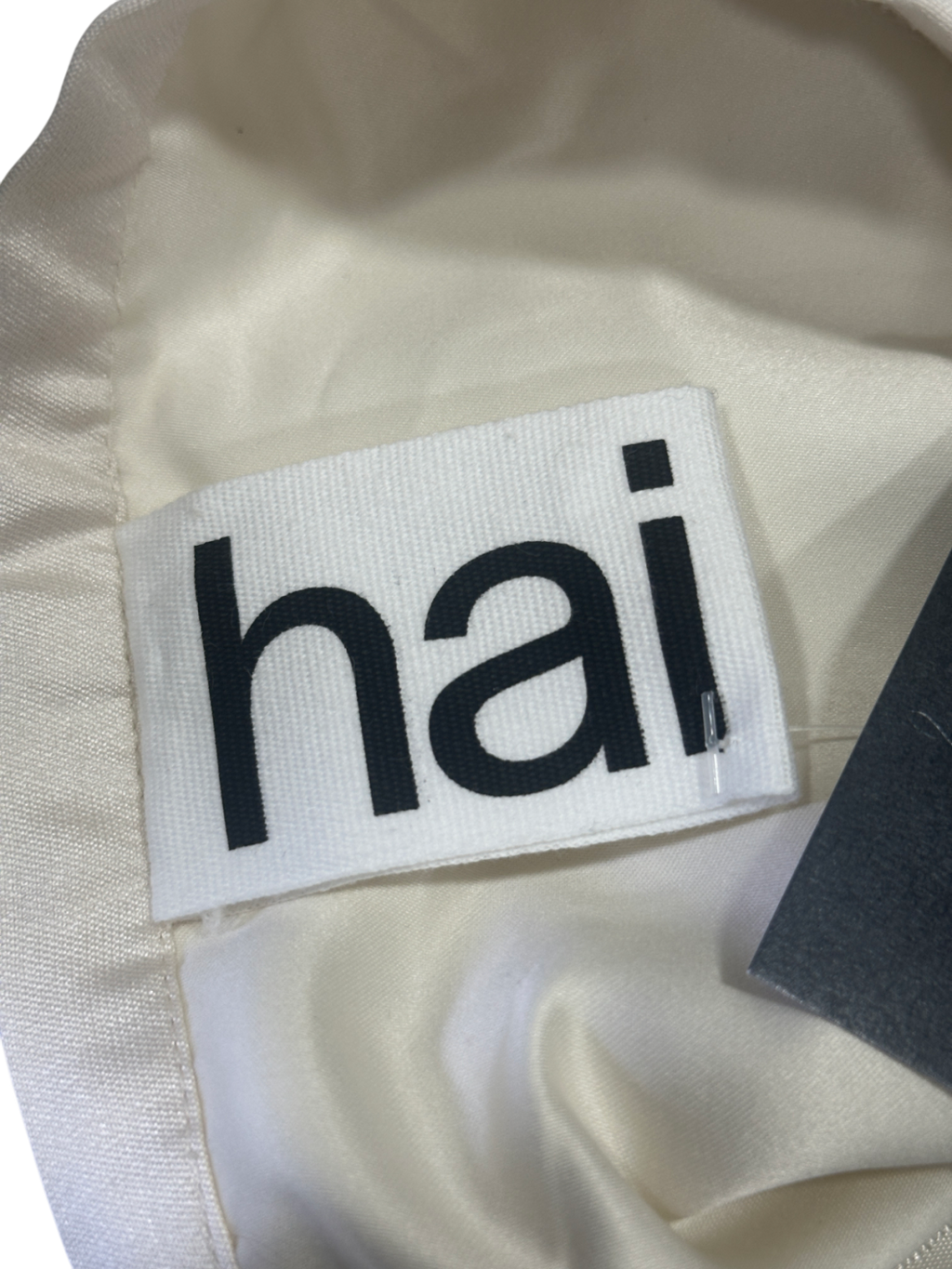 Hai Cream Pleated Mini Skirt With Buckle Sides UK XS/S