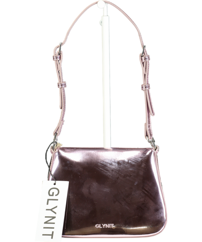 Glynit Pink Mila Metallic Bag