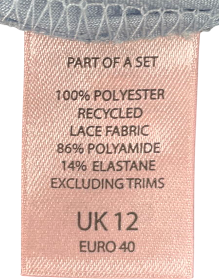 boux avenue Blue Amelia Satin Ditsy Floral Cami Set UK 12